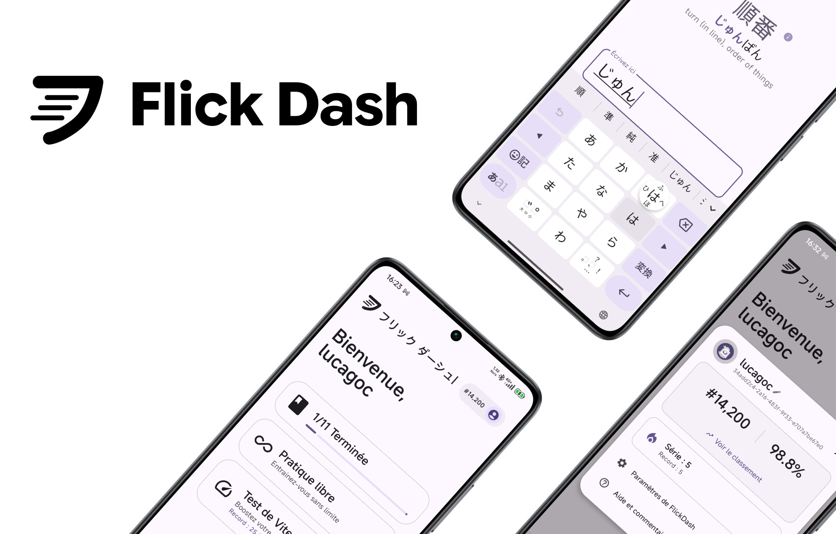 Flick Dash application interface