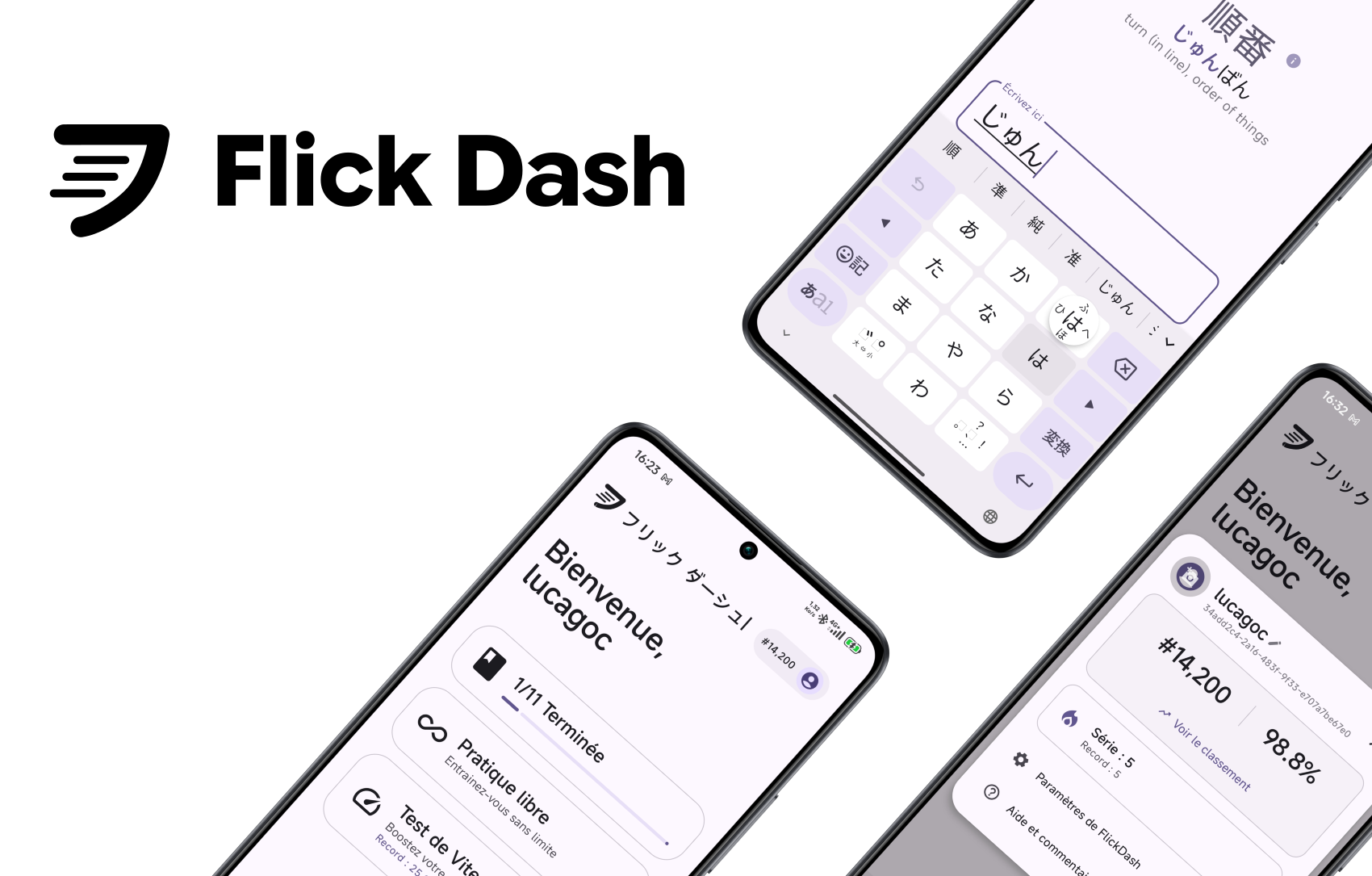 Flick Dash application interface
